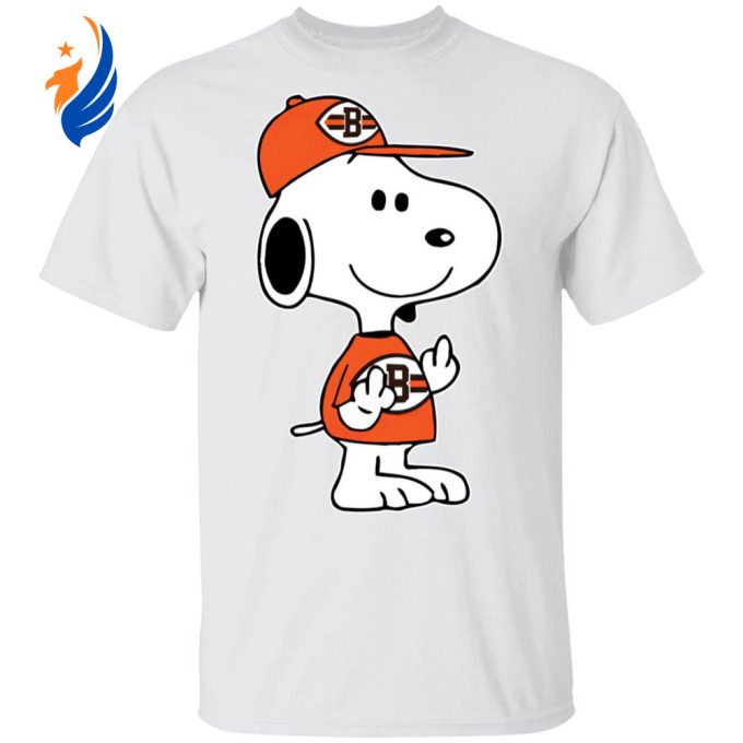 Cleveland Browns NFL Snoopy Double Middle Fingers Shirt Fck You Tee for Ultimate Fan Support Cleveland Browns NFL Snoopy Double Middle Fingers Shirt Fck You Tee for Ultimate Fan Support