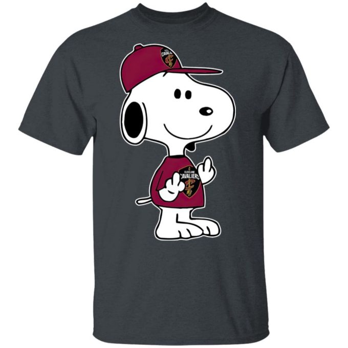 Snoopy Cleveland Cavaliers NBA Double Middle Fingers Shirt – Show Your Team Spirit with Attitude!