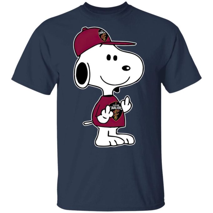 Snoopy Cleveland Cavaliers NBA Double Middle Fingers Shirt – Show Your Team Spirit with Attitude!