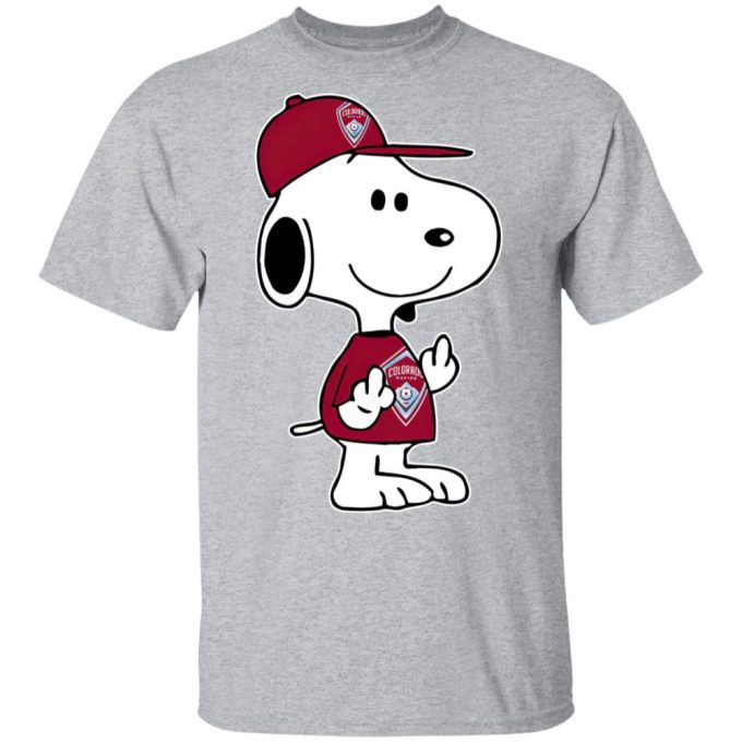 Snoopy Colorado Rapids MLS Middle Fingers Shirt – Boldly Express Yourself with a Double F*ck You Gesture!