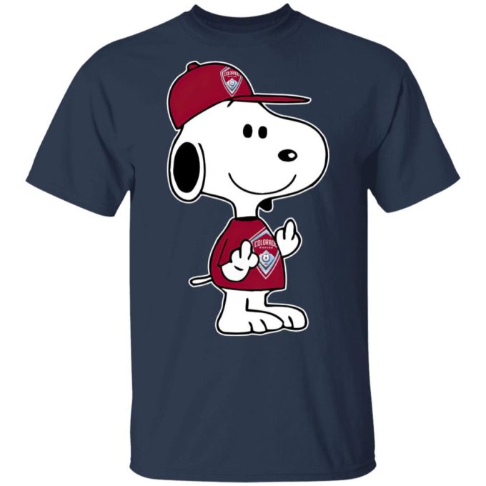 Snoopy Colorado Rapids MLS Middle Fingers Shirt – Boldly Express Yourself with a Double F*ck You Gesture!