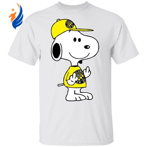 Columbus Crew SC MLS Snoopy Double Middle Fingers Shirt – Unique Design to Show Displeasure! Columbus Crew SC MLS Snoopy Double Middle Fingers Shirt – Unique Design to Show Displeasure!
