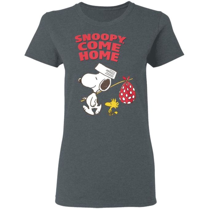 Snoopy Come Home T-shirt: Stylish and Nostalgic Apparel for Peanuts Fans!