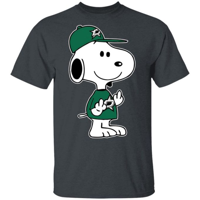Snoopy Dallas Stars NHL Double Middle Fingers Shirt – Fck You Attitude for True Fans!