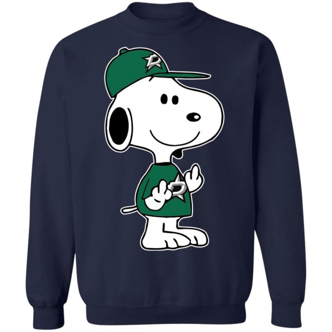 Snoopy Dallas Stars NHL Double Middle Fingers Shirt – Fck You Attitude for True Fans!