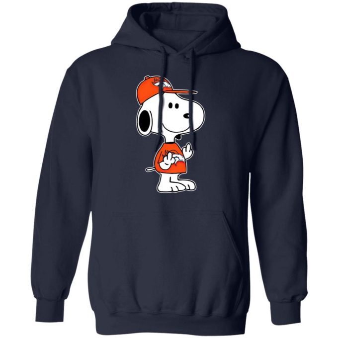 Snoopy Denver Broncos NFL Double Middle Fingers Shirt Fck You Tee for True Fans!