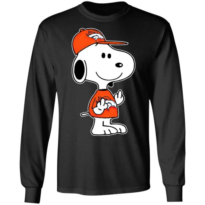 Snoopy Denver Broncos NFL Double Middle Fingers Shirt Fck You Tee for True Fans!