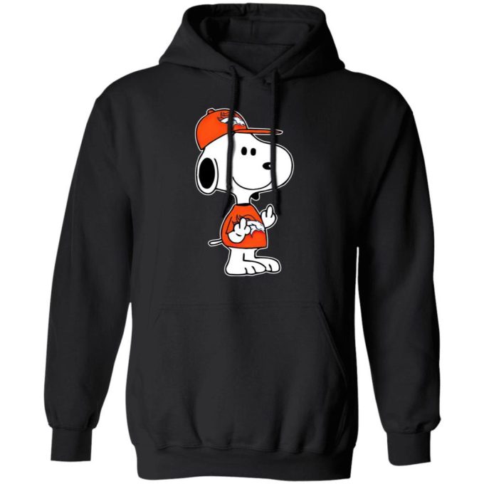 Snoopy Denver Broncos NFL Double Middle Fingers Shirt Fck You Tee for True Fans!