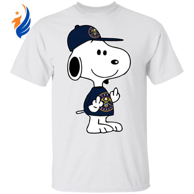 Snoopy Denver Nuggets NBA Double Middle Fingers Shirt – Show Your Attitude with this Fck You Tee!