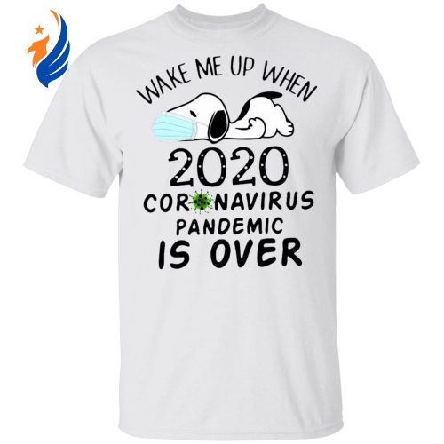 Wake Me Up When 2020 COVID-19 Pandemic Ends – Snoopy Face Mask Shirt Wake Me Up When 2020 COVID-19 Pandemic Ends – Snoopy Face Mask Shirt
