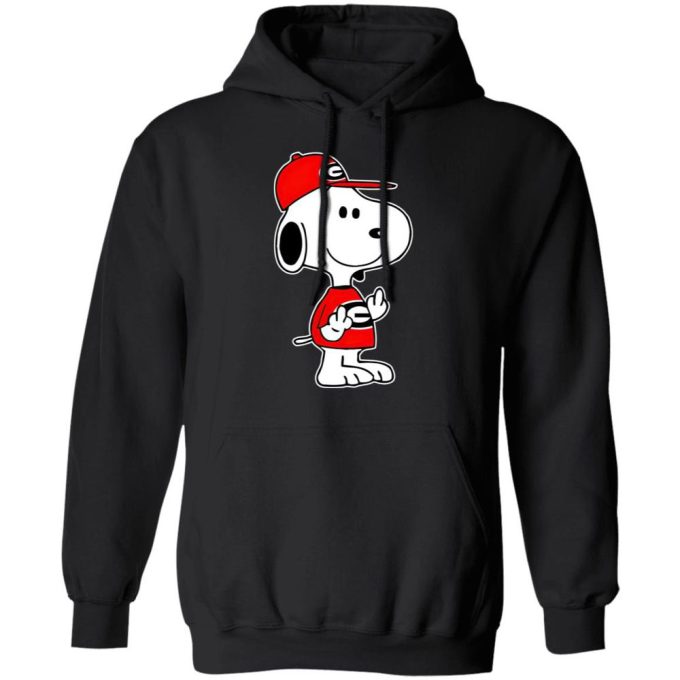 Snoopy Georgia Bulldogs NCAA Shirt – Double Middle Fingers – Fck You! Stand Out with this Bold and Edgy Apparel