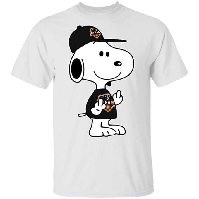 Snoopy Houston Dynamo MLS Double Middle Fingers Shirt – Show Your Attitude with Style!