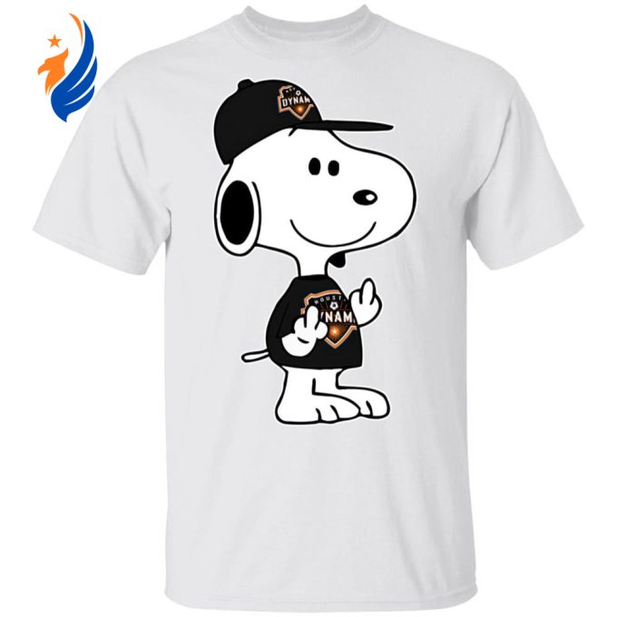 Snoopy Houston Dynamo MLS Double Middle Fingers Shirt – Show Your Attitude with Style!