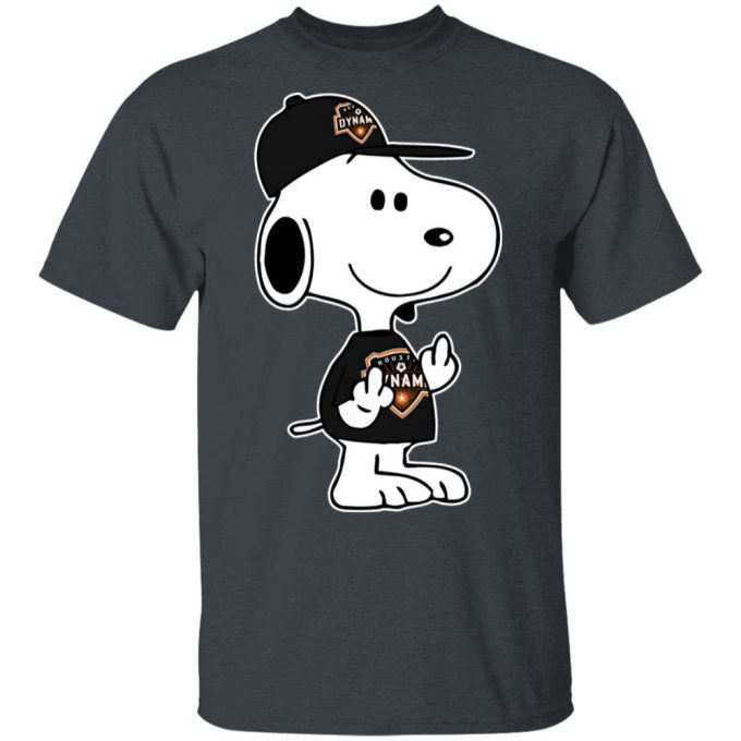 Snoopy Houston Dynamo MLS Double Middle Fingers Shirt – Show Your Attitude with Style!