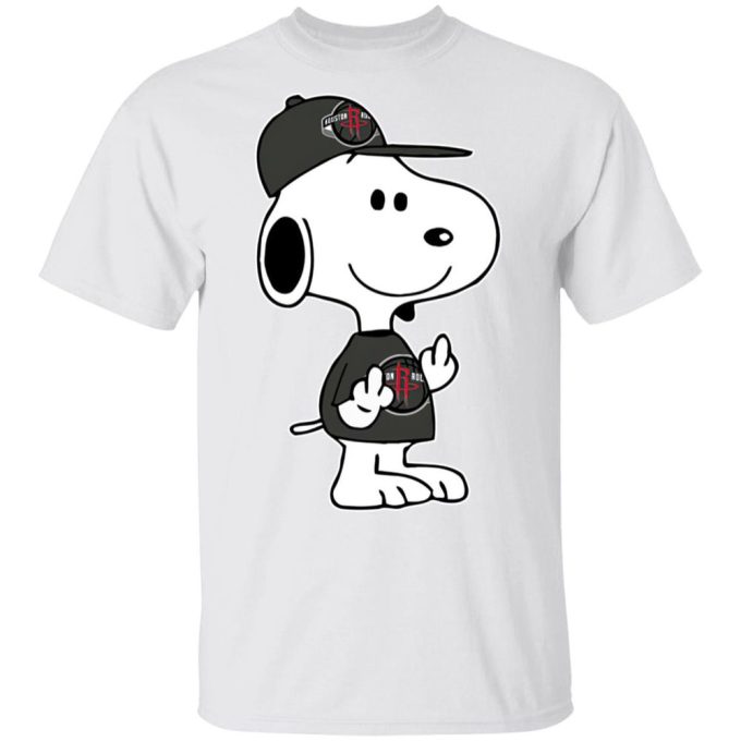 Snoopy Houston Rockets NBA Double Middle Fingers Shirt – Bold & Expressive Fan Gear Snoopy Houston Rockets NBA Double Middle Fingers Shirt – Bold & Expressive Fan Gear