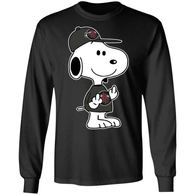 Snoopy Houston Rockets NBA Double Middle Fingers Shirt – Bold & Expressive Fan Gear Snoopy Houston Rockets NBA Double Middle Fingers Shirt – Bold & Expressive Fan Gear