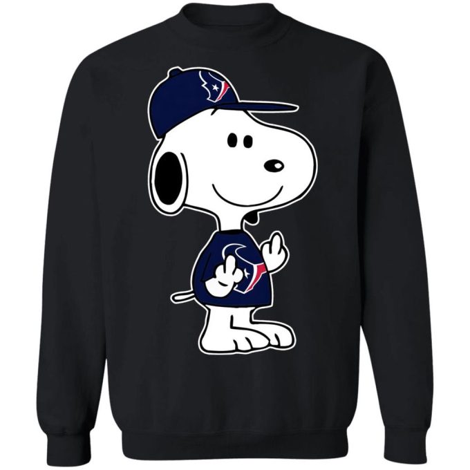 Snoopy Houston Texans NFL Middle Finger Shirt – Boldly Show Your Frustration with Double F**k You Gesture! Snoopy Houston Texans NFL Middle Finger Shirt – Boldly Show Your Frustration with Double F**k You Gesture!