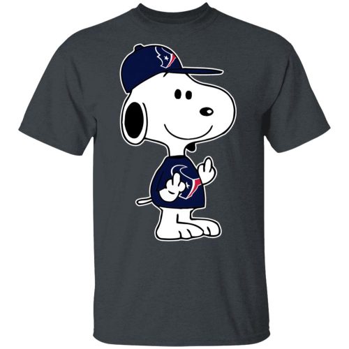 Snoopy Houston Texans NFL Middle Finger Shirt – Boldly Show Your Frustration with Double F**k You Gesture! Snoopy Houston Texans NFL Middle Finger Shirt – Boldly Show Your Frustration with Double F**k You Gesture!