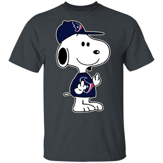 Snoopy Houston Texans NFL Middle Finger Shirt – Boldly Show Your Frustration with Double F**k You Gesture! Snoopy Houston Texans NFL Middle Finger Shirt – Boldly Show Your Frustration with Double F**k You Gesture!