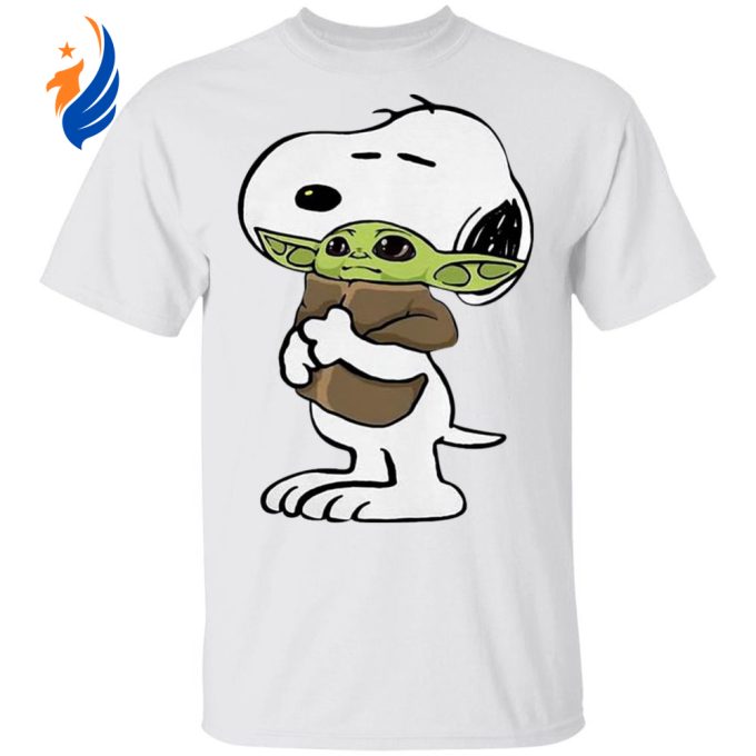 Snoopy Hug Baby Yoda Shirt: Long Sleeve Hoodie – Cozy and Cute Star Wars Inspired Apparel Snoopy Hug Baby Yoda Shirt: Long Sleeve Hoodie – Cozy and Cute Star Wars Inspired Apparel
