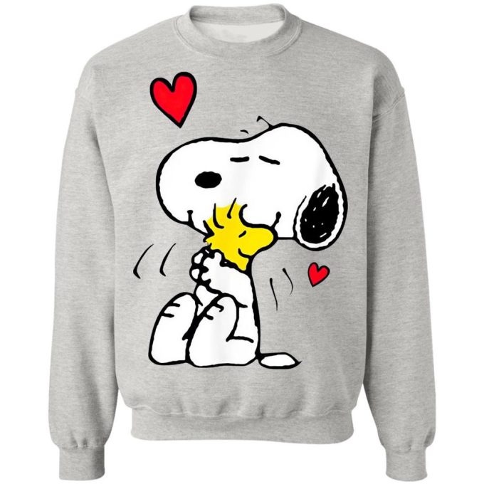 Spread Love with Snoopy Hug Woodstock Valentine’s Day Shirt – Perfect Gift for Your Valentine!