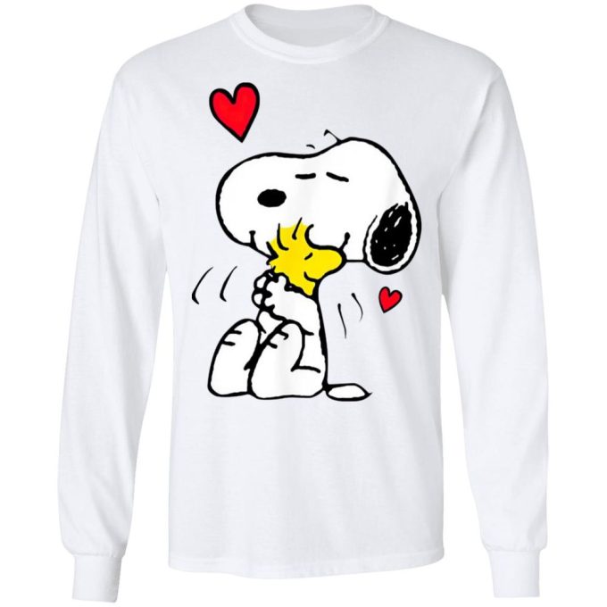 Spread Love with Snoopy Hug Woodstock Valentine’s Day Shirt – Perfect Gift for Your Valentine!