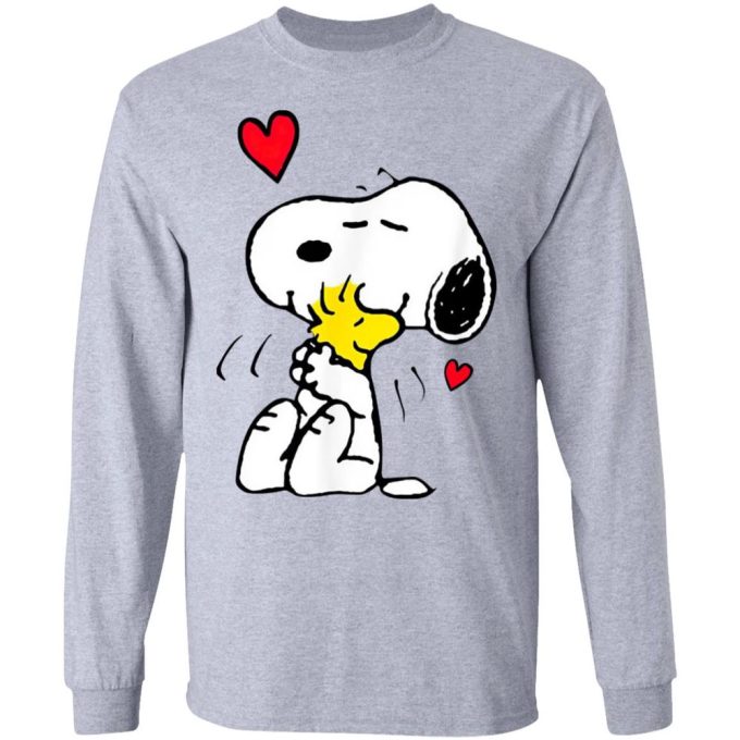 Spread Love with Snoopy Hug Woodstock Valentine’s Day Shirt – Perfect Gift for Your Valentine!