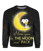 Snoopy I Love You To The Moon And Back 3D Shirt Sweater Hoodie: Express Your Love Stylishly! Snoopy I Love You To The Moon And Back 3D Shirt Sweater Hoodie: Express Your Love Stylishly!