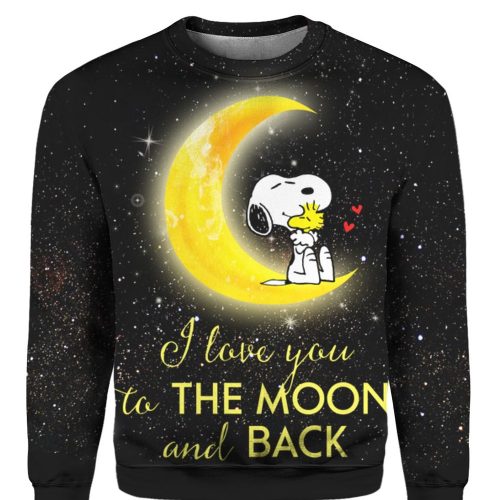 Snoopy I Love You To The Moon And Back 3D Shirt Sweater Hoodie: Express Your Love Stylishly! Snoopy I Love You To The Moon And Back 3D Shirt Sweater Hoodie: Express Your Love Stylishly!