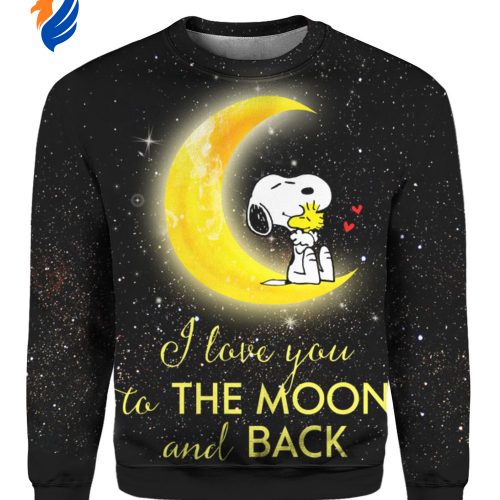 Snoopy I Love You To The Moon And Back 3D Shirt Sweater Hoodie: Express Your Love Stylishly! Snoopy I Love You To The Moon And Back 3D Shirt Sweater Hoodie: Express Your Love Stylishly!