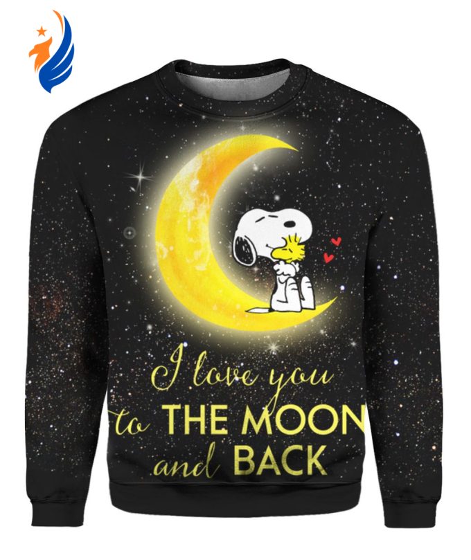 Snoopy I Love You To The Moon And Back 3D Shirt Sweater Hoodie: Express Your Love Stylishly! Snoopy I Love You To The Moon And Back 3D Shirt Sweater Hoodie: Express Your Love Stylishly!