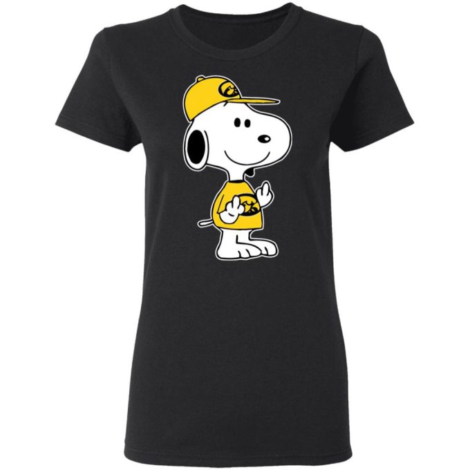 Iowa Hawkeyes NCAA Double Middle Fingers Fck You Shirt – Unique Snoopy Design for Diehard Fans Iowa Hawkeyes NCAA Double Middle Fingers Fck You Shirt – Unique Snoopy Design for Diehard Fans