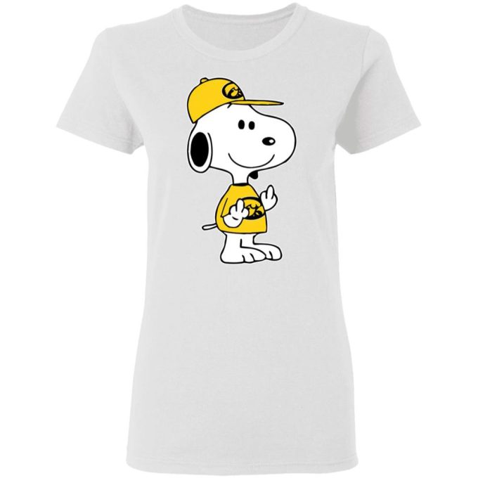 Iowa Hawkeyes NCAA Double Middle Fingers Fck You Shirt – Unique Snoopy Design for Diehard Fans Iowa Hawkeyes NCAA Double Middle Fingers Fck You Shirt – Unique Snoopy Design for Diehard Fans