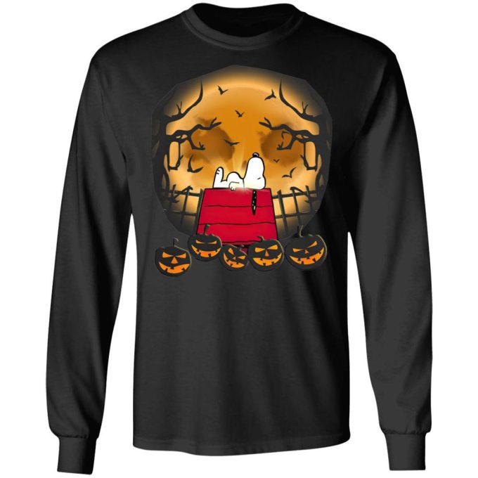 Snoopy Halloween Night T-Shirt: Wake Up in Style for Spooky Festivities!
