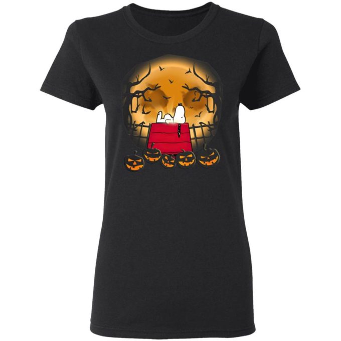 Snoopy Halloween Night T-Shirt: Wake Up in Style for Spooky Festivities!