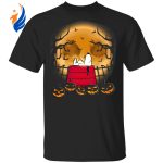 Snoopy Halloween Night T-Shirt: Wake Up in Style for Spooky Festivities!
