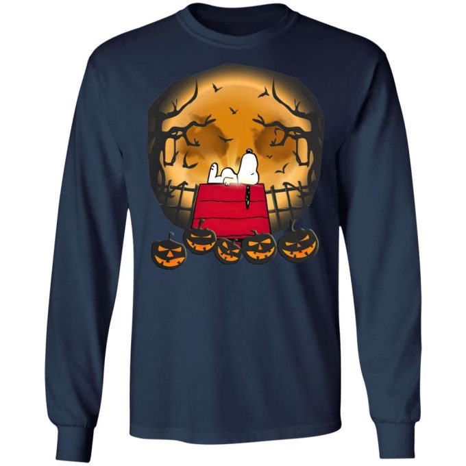 Snoopy Halloween Night T-Shirt: Wake Up in Style for Spooky Festivities!