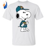 Snoopy Jacksonville Jaguars NFL Double Middle Fingers Fck You Shirt – Boldly Show Your Support Officially Licensed NFL Gear