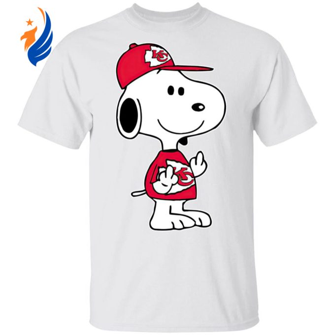 Snoopy Kansas City Chiefs NFL Double Middle Fingers Shirt – Show Your Team Spirit with Attitude!