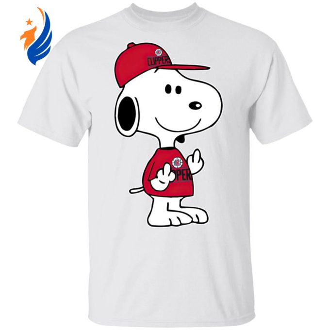 Snoopy LA Clippers NBA Double Middle Fingers Shirt – Express Your Attitude with Style! Snoopy LA Clippers NBA Double Middle Fingers Shirt – Express Your Attitude with Style!