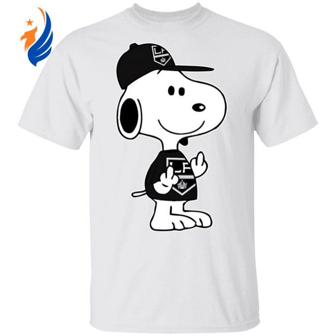 Snoopy LA Kings NHL Double Middle Fingers Shirt: Bold Statement for Hockey Fans Snoopy LA Kings NHL Double Middle Fingers Shirt: Bold Statement for Hockey Fans