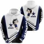 Snoopy Love Dallas Cowboys 3D Hoodie Snoopy Love Dallas Cowboys 3D Hoodie