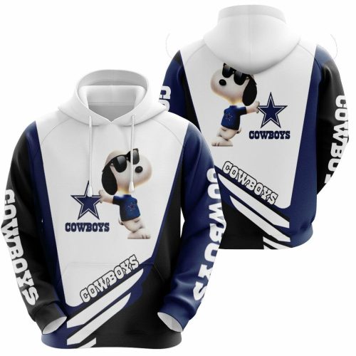 Snoopy Love Dallas Cowboys 3D Hoodie – Show Your Team Spirit with Officially Licensed NFL Apparel