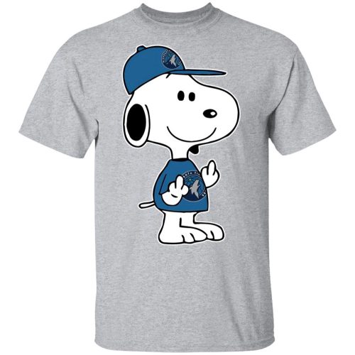 Snoopy Minnesota Timberwolves NBA Shirt Double Middle Fingers Fck You Design Snoopy Minnesota Timberwolves NBA Shirt Double Middle Fingers Fck You Design