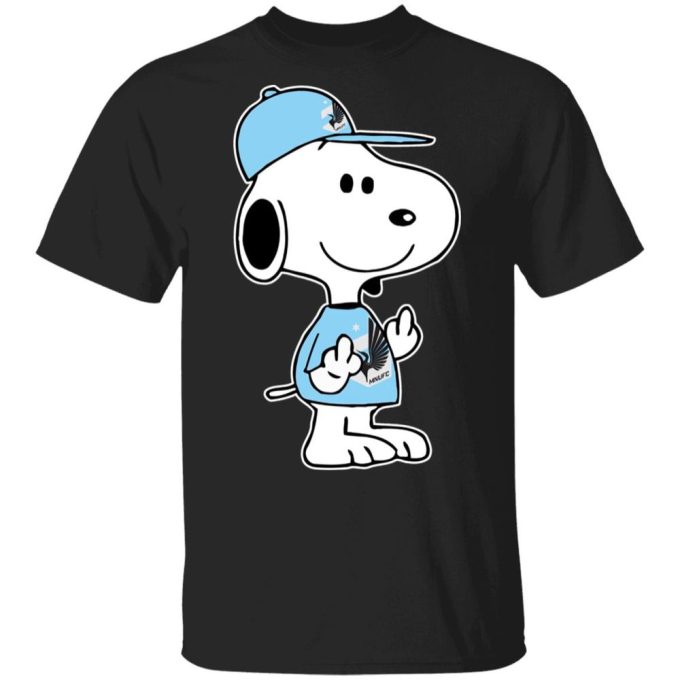 Snoopy Minnesota United FC Double Middle Fingers Shirt – Unique MLS Fan Gear