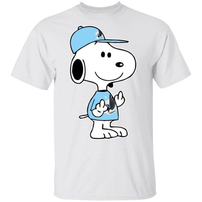 Snoopy Minnesota United FC Double Middle Fingers Shirt – Unique MLS Fan Gear