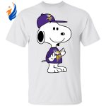 Snoopy Minnesota Vikings NFL Double Middle Fingers Shirt: Boldly Show Your Team Pride with this Unique Fck You Design