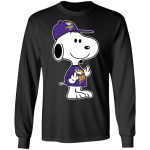 Snoopy Minnesota Vikings NFL Double Middle Fingers Shirt: Boldly Show Your Team Pride with this Unique Fck You Design
