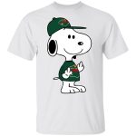 Snoopy Minnesota Wild NHL Double Middle Fingers Fck You Shirt: Show Your Team Spirit with this Bold and Edgy NHL Fan Gear!