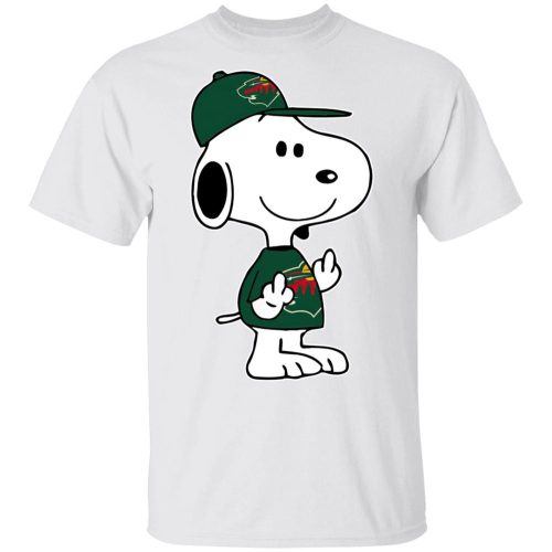 Snoopy Minnesota Wild NHL Double Middle Fingers Fck You Shirt: Show Your Team Spirit with this Bold and Edgy NHL Fan Gear! Snoopy Minnesota Wild NHL Double Middle Fingers Fck You Shirt: Show Your Team Spirit with this Bold and Edgy NHL Fan Gear!